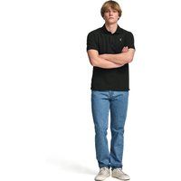 Herren Kurzarm Baumwoll-Piqué-Poloshirt