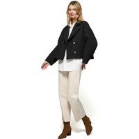 Kurze Doppelreiherjacke mit Details