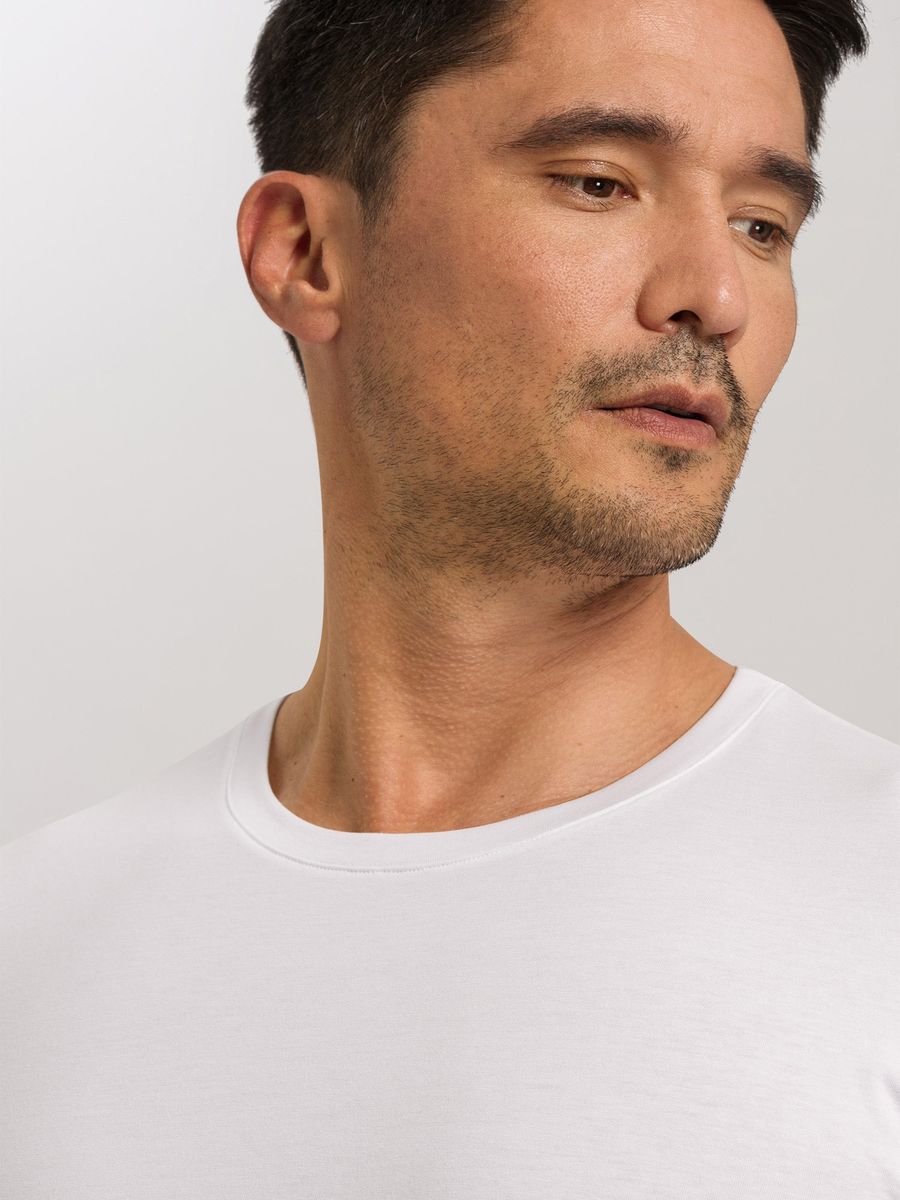 Klassisches Baumwoll-T-Shirt mit Rundhalsausschnitt