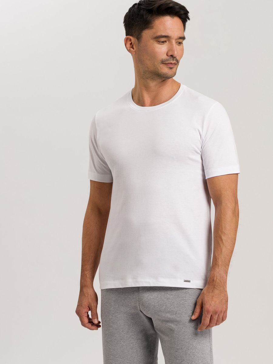 Klassisches Baumwoll-T-Shirt mit Rundhalsausschnitt