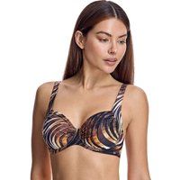 Bikinioberteil mit abstraktem Print und Bügel