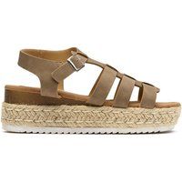 Espadrille Plateausandale mit Riemen