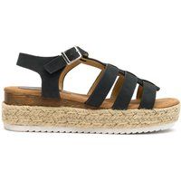 Espadrille Plateausandale mit Riemen