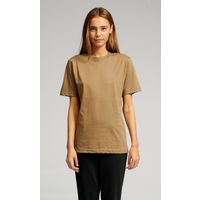 Übergroßes Khaki Baumwoll T-Shirt