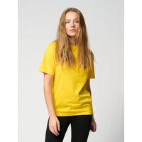 Übergroßes gelbes Baumwoll-T-Shirt