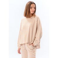 Gestreiftes Langarm Regular Fit Oberteil