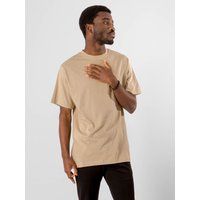 Übergroßes Sandfarbenes Baumwoll-T-Shirt