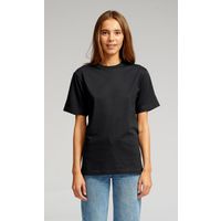 Übergroßes schwarzes T-Shirt, Unisex-Design