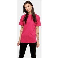 Übergroßes lässiges T-Shirt in Rosa
