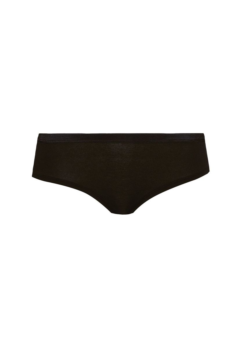 Bequeme schwarze Baumwollmischung-Slips