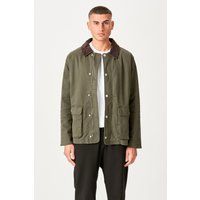 Olivgrüne Twill-Blousonjacke