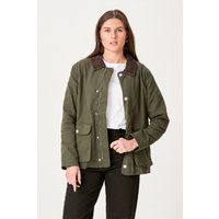 Olivgrüne Twill-Blousonjacke