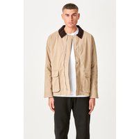 Klassische Twilljacke mit Cordkragen