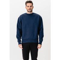 Schweres marineblaues Rundhals-Sweatshirt