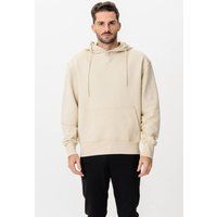 Klassischer schwerer beiger Kapuzenpullover