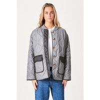 Gesteppte Blockjacke mit Taschen