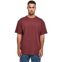 Schweres, übergroßes T-Shirt in Kirschrot