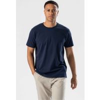 Klassisches Marineblaues T-Shirt mit regulärer Passform