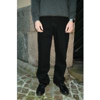 Herren Baggy Jeans aus schwarzem Denim