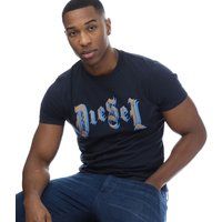 Herren Diesel Logo Grafik T-Shirt