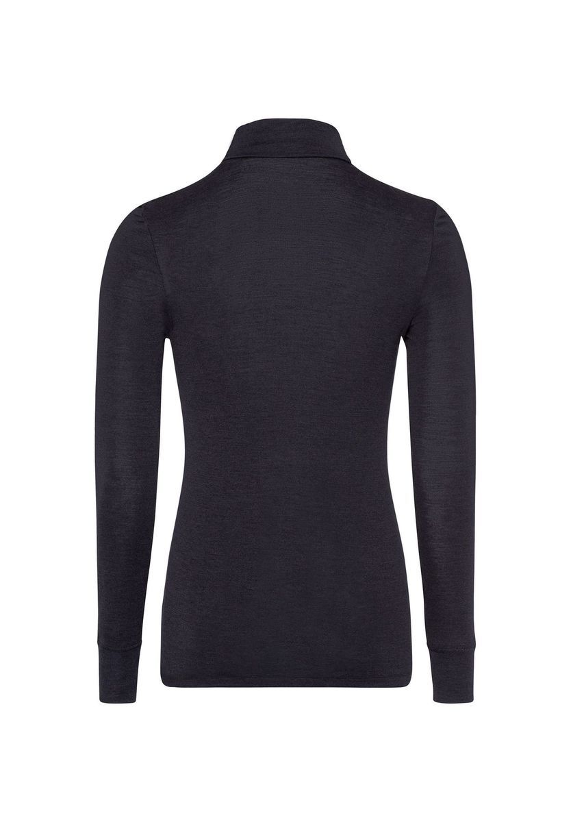 Rollkragenoberteil aus Wolle und Seide