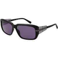 Rechteckige Sonnenbrille mit Vollrand