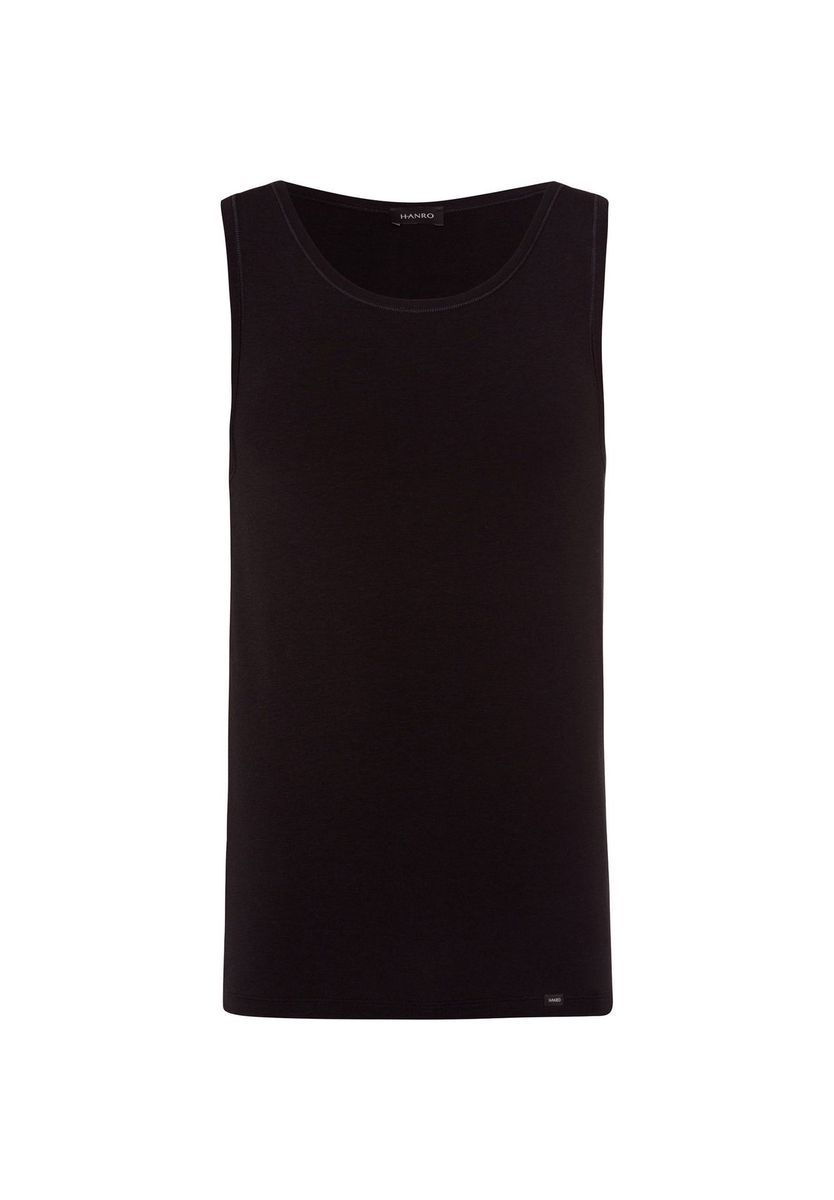 Klassisches schwarzes Baumwoll-Tanktop