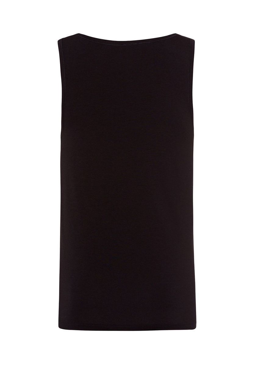Klassisches schwarzes Baumwoll-Tanktop