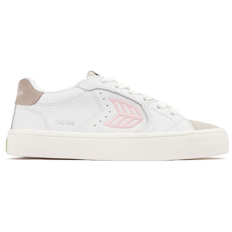 Leder- und Wildleder-Sneakers mit niedrigem Schaft
