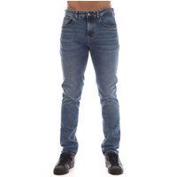 Slim Fit Jeans mit gestickter Flagge