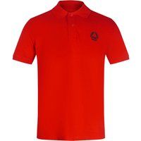 Klassisches rotes Baumwoll-Poloshirt