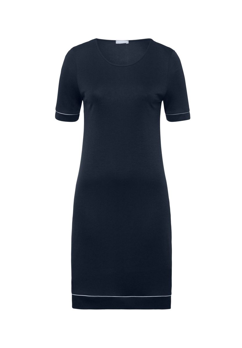 Bequemes Kurzarm-Nachthemd mit Zierleiste