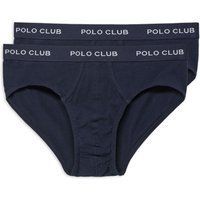 Klassische marineblaue Herrenslips im Doppelpack