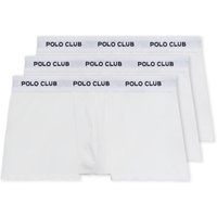 Weiße Baumwoll-Boxershorts im Dreierpack