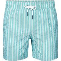 Gestreifte Badeshorts mit Kordelzug