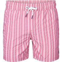 Gestreifte Badeshorts mit Kordelzug