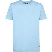 T-Shirt mit Leinenmischung und Rundhalsausschnitt