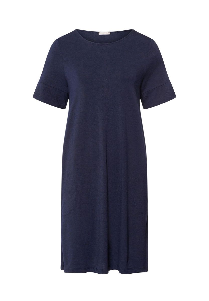 HANRO Nachthemd Natural Elegance, blau, S (Damen)