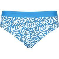 Damen Bikinihose mit hohem Bund, Blätterdruck