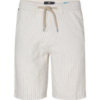 Gestreifte Chino-Shorts aus Leinenmischung