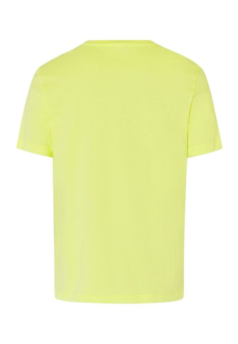 Einfarbiges Baumwoll-T-Shirt mit Rundhalsausschnitt