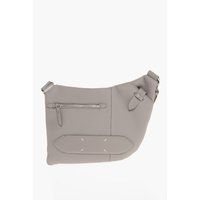 Strukturierte Schultertasche aus Leder