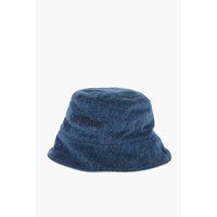 Jeans Fischerhut mit gesticktem Logo