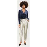 Langarm-Bluse Fitted blue