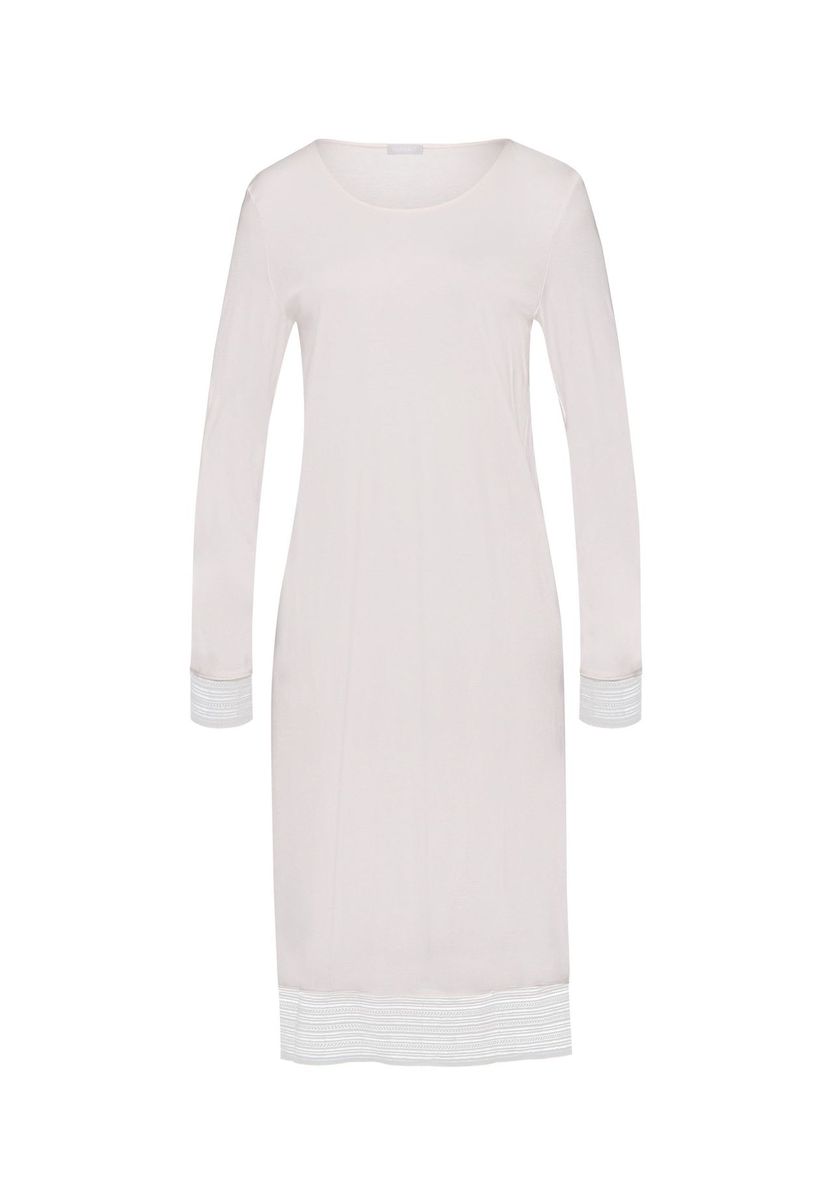 Elegantes Baumwoll-Interlock Nachthemd mit Spitze