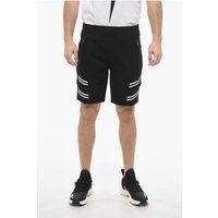 Schwarze, locker sitzende Shorts mit niedriger Taille