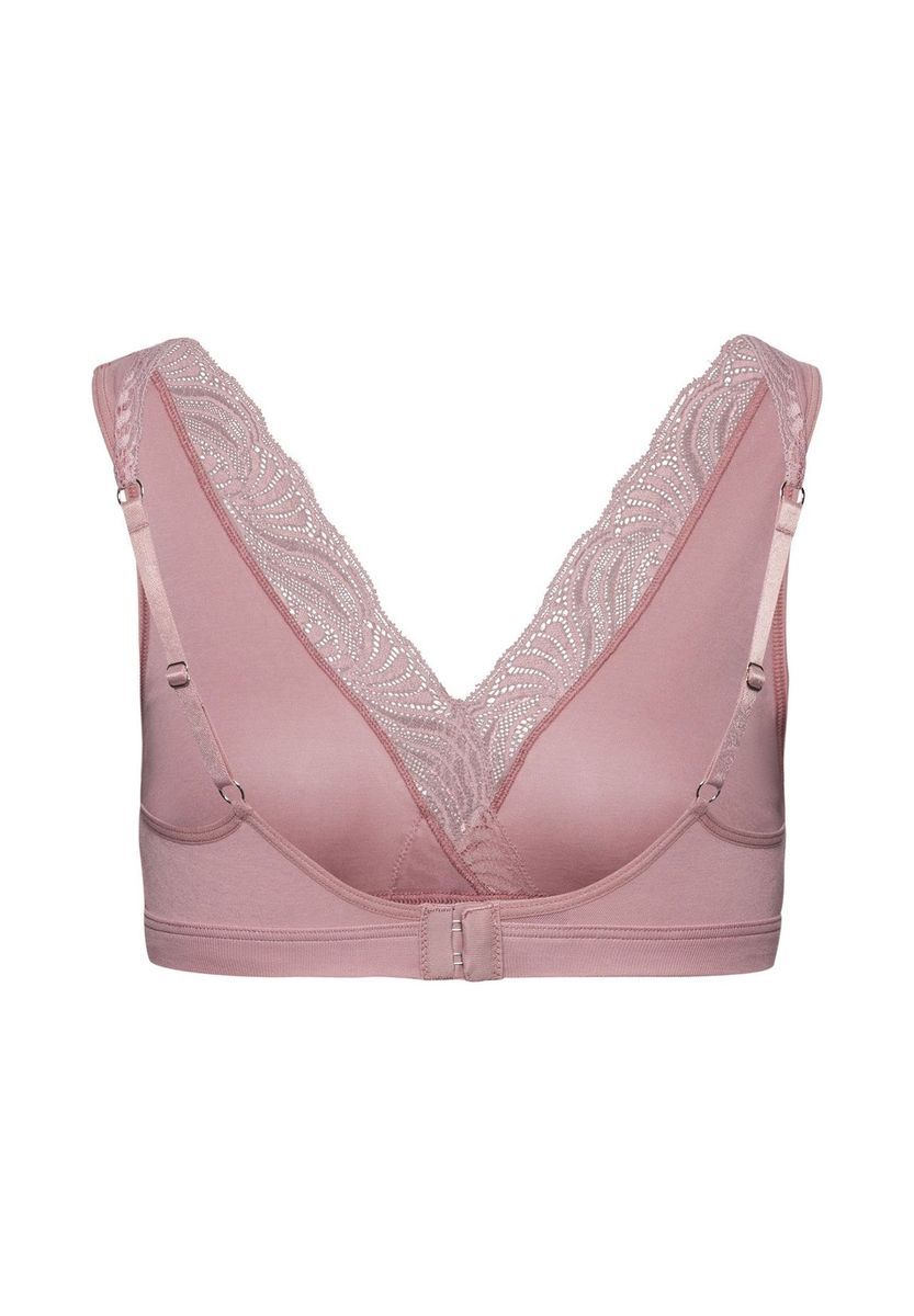 Weiches, mit Spitze besetztes Baumwoll-Bralette