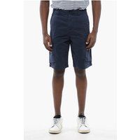 Baumwoll-Cargo-Shorts mit Gürtelschlaufen