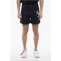 Bestickte Jeansshorts