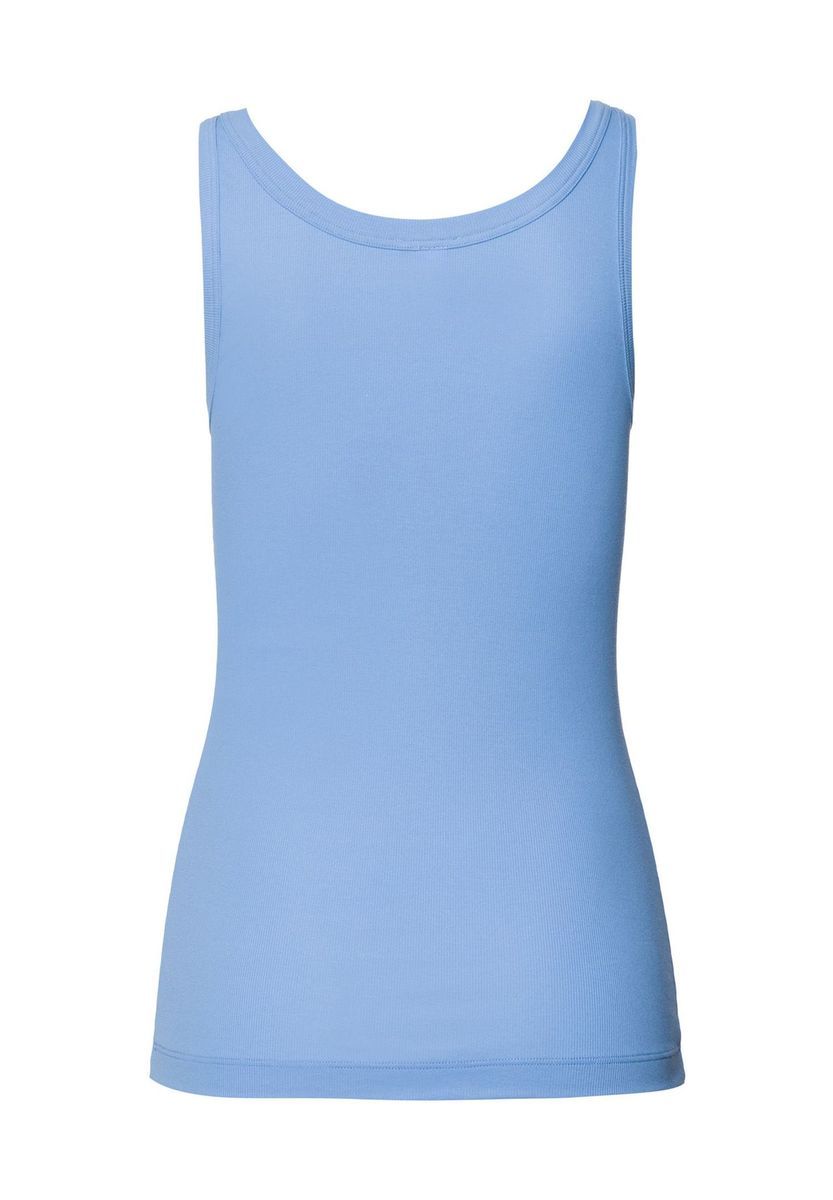 Geripptes Tanktop mit U-Ausschnitt